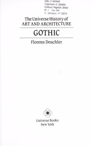 Book cover for Gothic