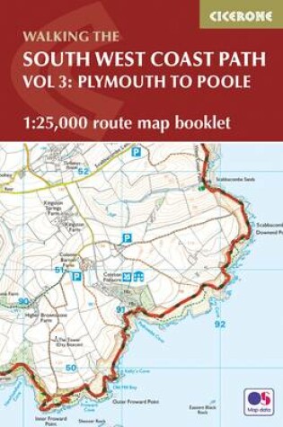 Cover of South West Coast Path Map Booklet - Vol 3: Plymouth to Poole