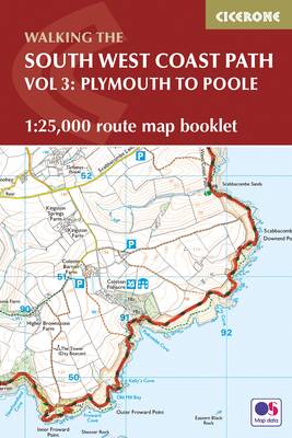 Book cover for South West Coast Path Map Booklet - Vol 3: Plymouth to Poole
