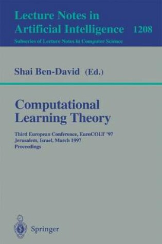 Cover of Computational Learning Theory