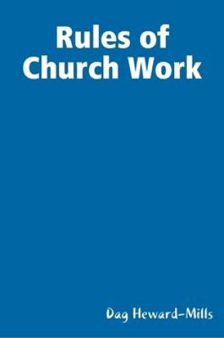 Cover of Rules of Church Work