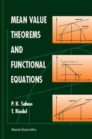 Cover of Mean Value Theorems And Functional Equations