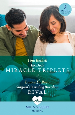 Book cover for Er Doc's Miracle Triplets / Surgeon's Brooding Brazilian Rival