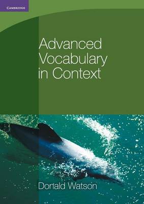 Book cover for Advanced Vocabulary in Context