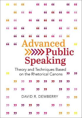 Book cover for Advanced Public Speaking