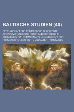 Cover of Baltische Studien (40)