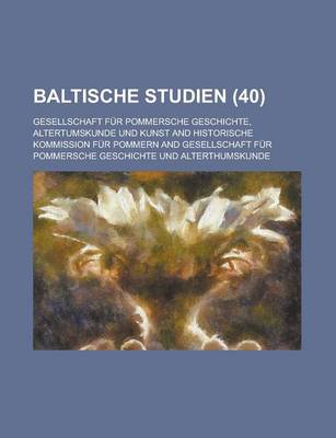 Book cover for Baltische Studien (40)