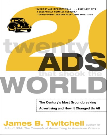 Book cover for Twenty Ads That Shook the World