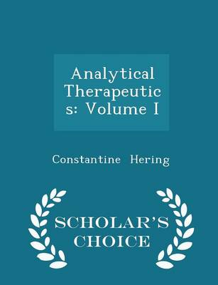 Book cover for Analytical Therapeutics