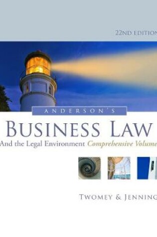 Cover of Anderson's Business Law and the Legal Environment, Comprehensive Volume