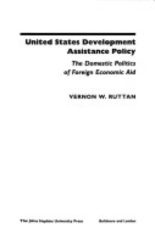 Cover of United States Development Assistance Policy