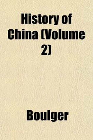 Cover of History of China (Volume 2)