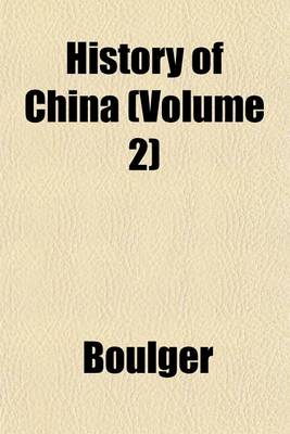 Book cover for History of China (Volume 2)