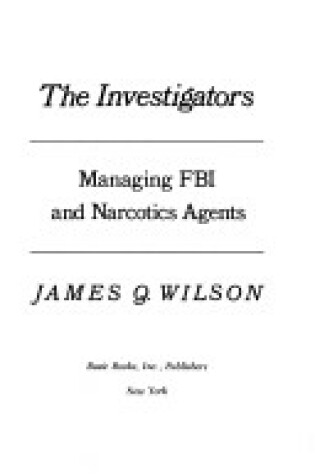 Cover of Investigators