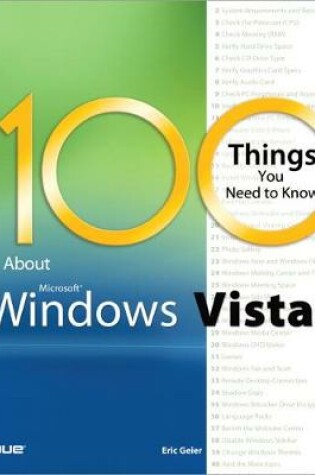 Cover of 100 Things You Need to Know about Microsoft Windows Vista