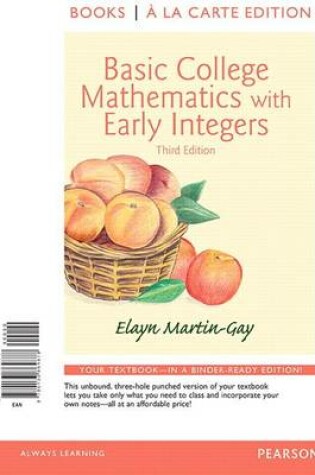 Cover of Basic College Mathematics with Early Integers, Books a la Carte Edition