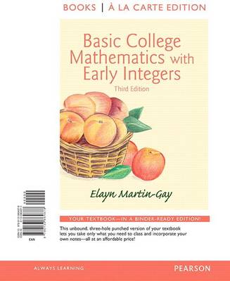 Book cover for Basic College Mathematics with Early Integers, Books a la Carte Edition