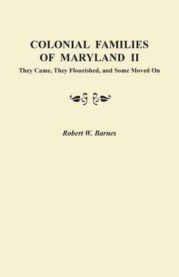 Book cover for Colonial Families of Maryland II