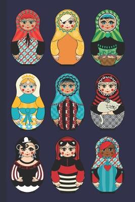Book cover for Matryoshka Dolls Notebook