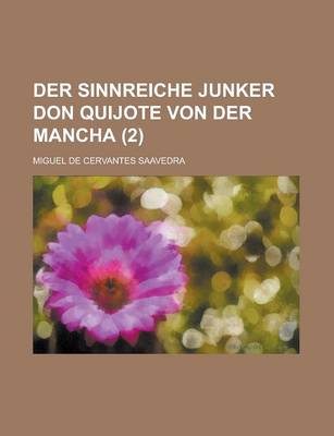 Book cover for Der Sinnreiche Junker Don Quijote Von Der Mancha (2)