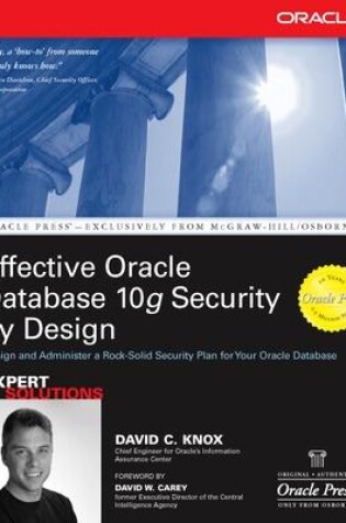 Cover of Effective Oracle Database 10g Security by Design