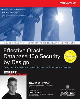 Cover of Effective Oracle Database 10g Security by Design