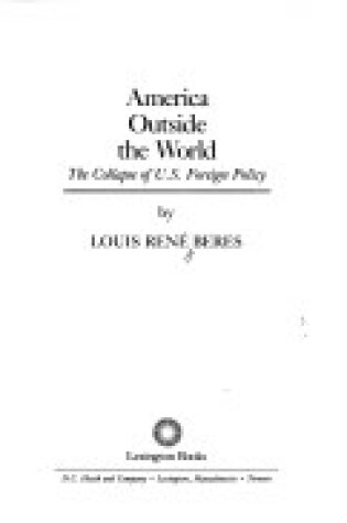 Cover of America Outside the World