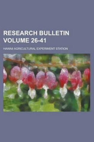 Cover of Research Bulletin Volume 26-41