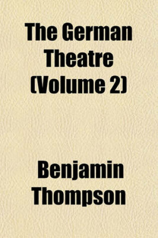 Cover of The German Theatre Volume 4