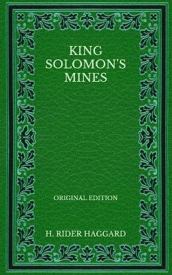 Book cover for King Solomon's Mines - Original Edition