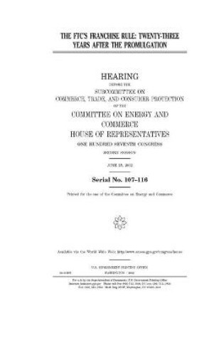 Cover of The FTC's franchise rule