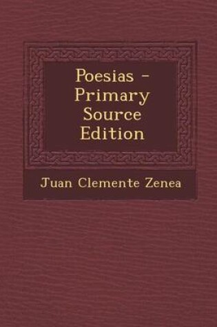 Cover of Poesias - Primary Source Edition