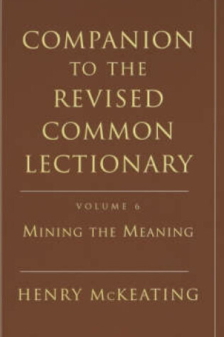 Cover of Companion to the Revised Common Lectionary