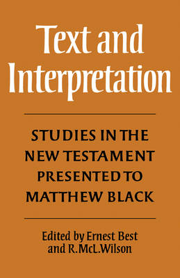 Book cover for Text and Interpretation