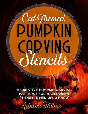 Book cover for Cat Themed Pumpkin Carving Stencils