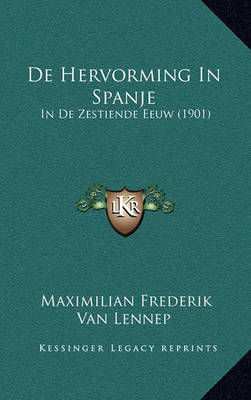 Book cover for de Hervorming in Spanje