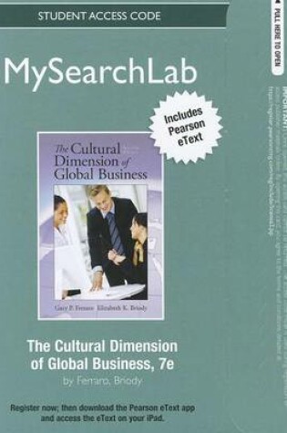 Cover of MyLab Search with Pearson eText -- Standalone Access Card -- for The Cultural Dimension of Global  Business