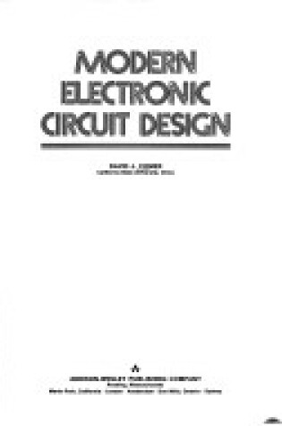 Cover of Modern Electronic Circuit Design