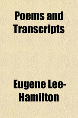 Cover of Poems and Transcripts
