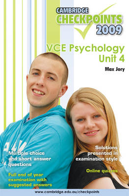 Cover of Cambridge Checkpoints VCE Psychology Unit 4 2009