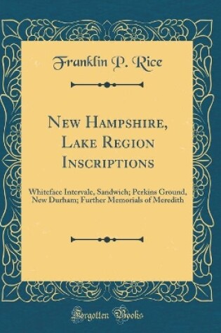 Cover of New Hampshire, Lake Region Inscriptions