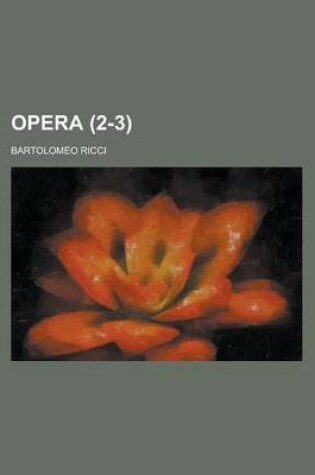 Cover of Opera Volume 2-3
