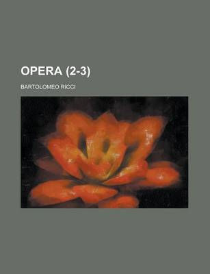 Book cover for Opera Volume 2-3