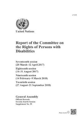 Cover of Report of the Committee on the Rights of Persons with Disabilities