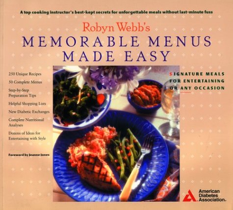 Book cover for Memorable Menus Made Easy