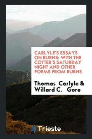 Cover of Carlyle's Essays on Burns