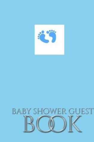 Cover of Baby Boy Foot Prints Stylish Shower Guest Book