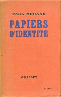 Book cover for Papiers D'Identite