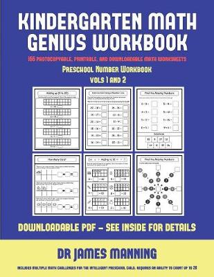 Cover of Preschool Number Workbook (Kindergarten Math Genius)