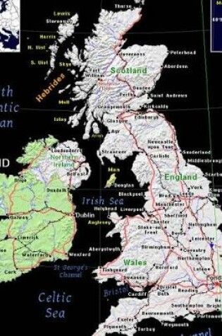 Cover of Cool Modern Day Color Map of The United Kingdom Journal